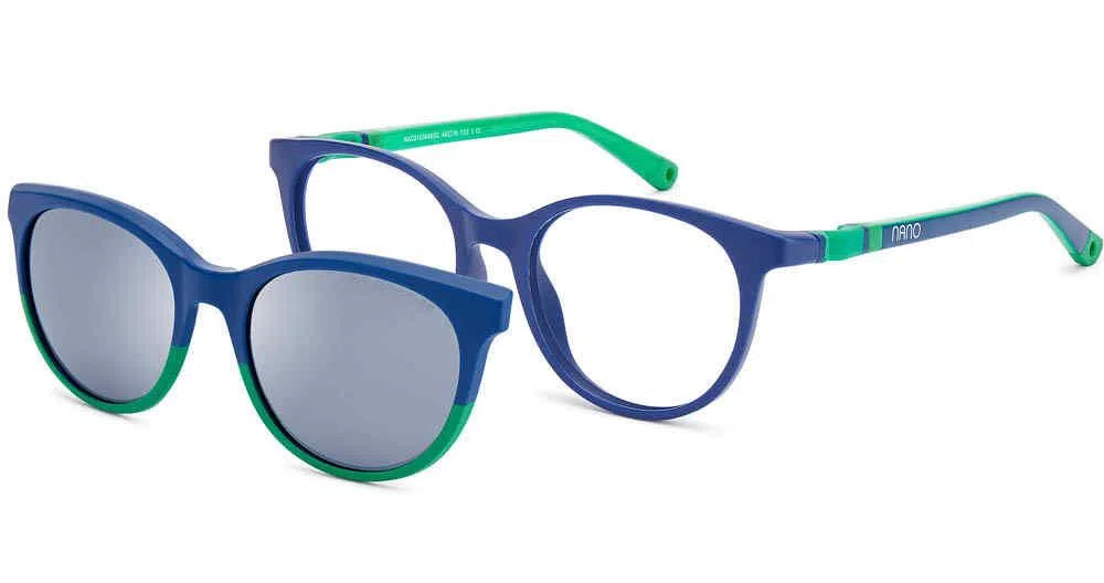 Nanovista GLITCH SC 3.0 Eyeglasses - GLITCH SC 3.0 BLACK BLUE W/CLIP - view 12